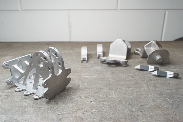 DMLS parts produced by 3D Hubs.