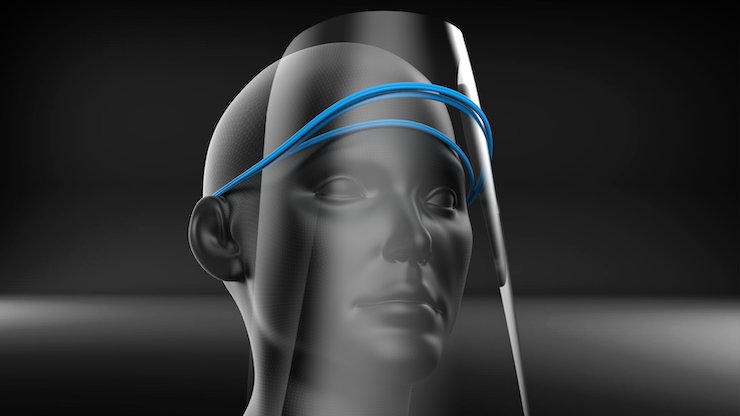 Ai Build's face shield design.