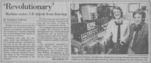 Beaman Deckard Austin American Statesman clipping