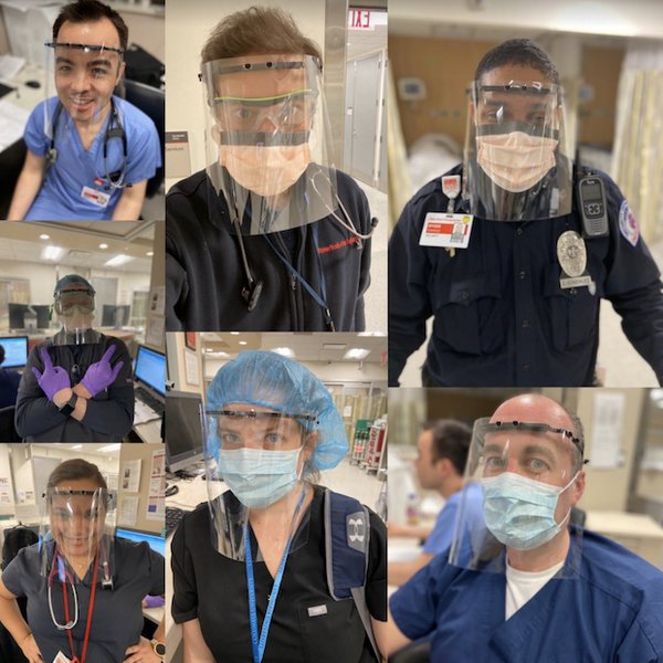Columbia University Medical Center & New York-Presbyterian Hospital staff wear 3D printed face shields..png