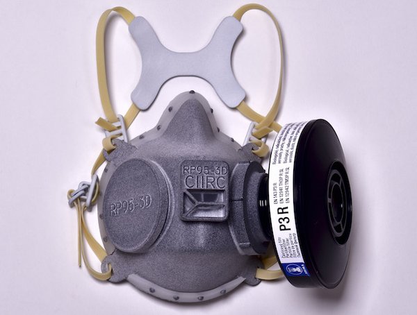 FFP3 face mask printed with HP Multi Jet Fusion technology.
