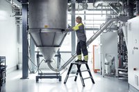 Sandvik titanium powder tower, Sweden