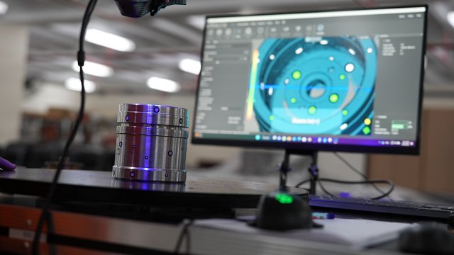 Part is 3D scanned for digital inventory