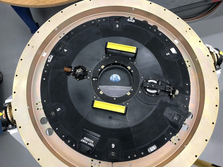 Orion docking hatch cover - 3D printed