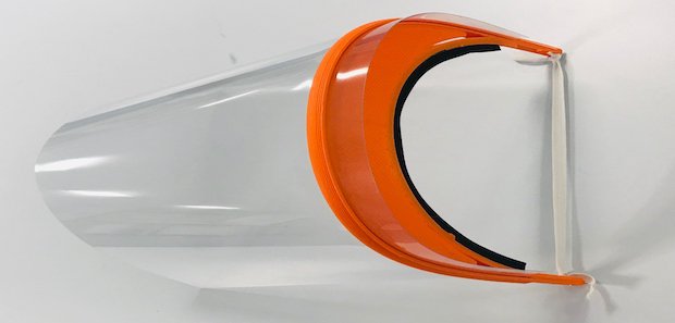 Queens Belfast COVID visor