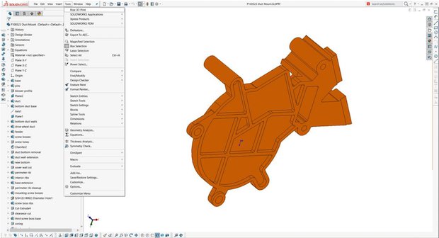 SOLIDWORKS Rize add-in