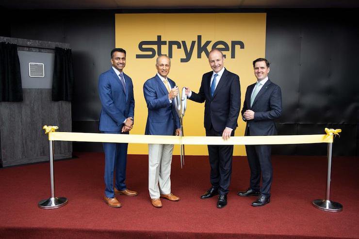 Cutting the ribbon at the new facility