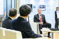 Terry Wohlers on stage with the Japan 3D Printing Industrial Technology Association