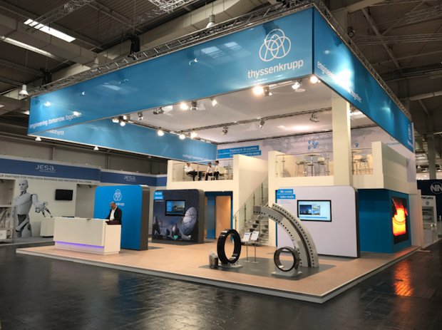 Thyssenkrupp's stand from Hannover Messe 2017