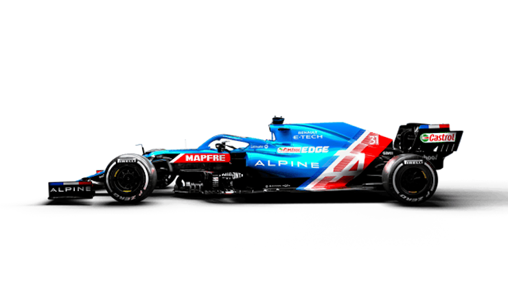 BWT Alpine F1 Team car